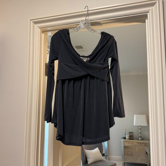 Off the Shoulder Crossover Sweater - Picture 1 of 4